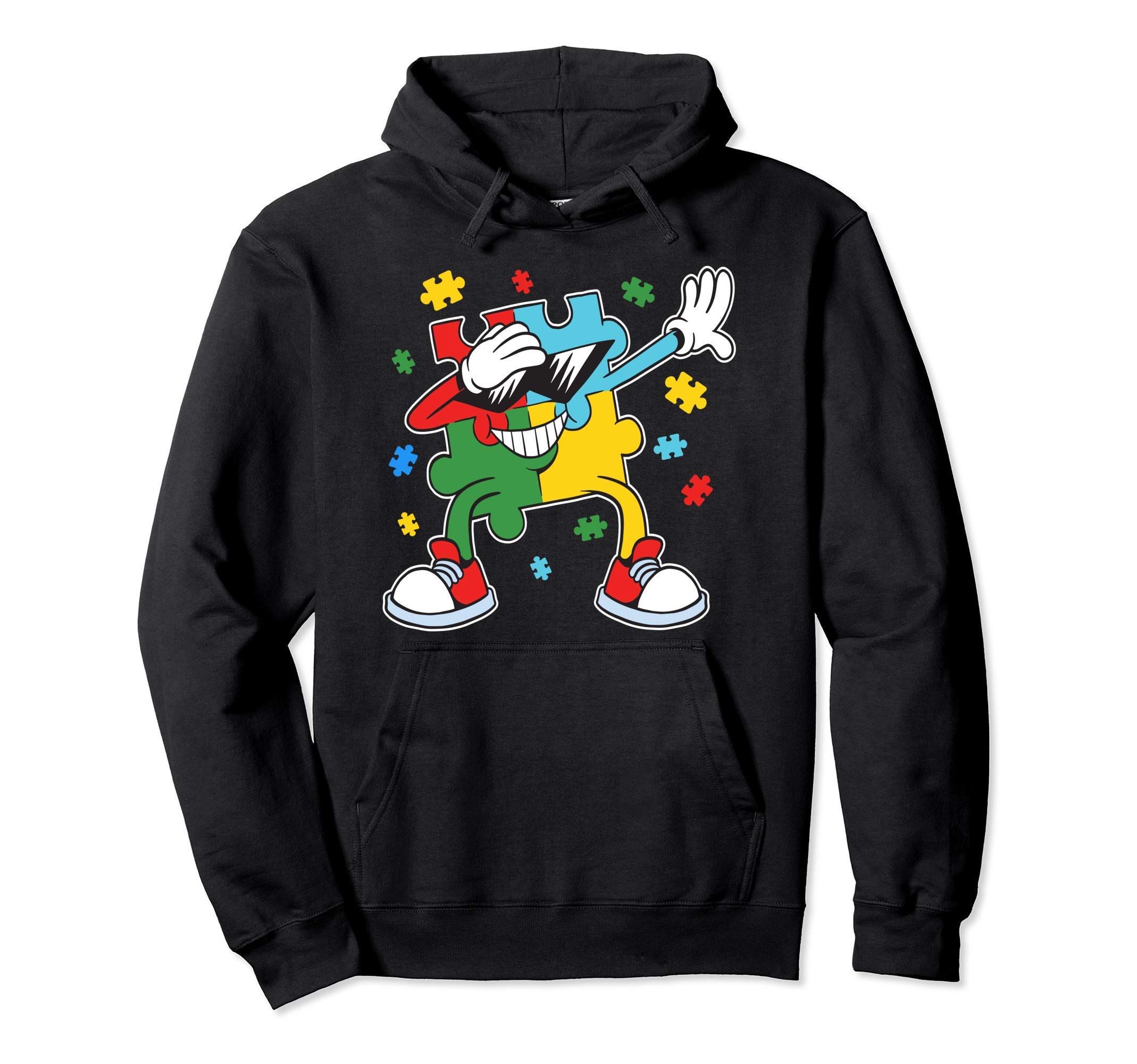 

Autism Awareness Puzzle Piece Dabbing Puzzle Piece Autism Kids Boys Hoodie