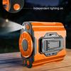 High-Speed Waist Clip Fan with LED Light Portable Cooling Fan Rechargeable Clip-on Fan for Outdoor Camping
