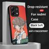 Call of the Night Cute Anime Girl Phone Case For Xiaomi Redmi Note 14 13 12 11 Pro Plus S 5G 14C A3 Soft Black Phone Cover