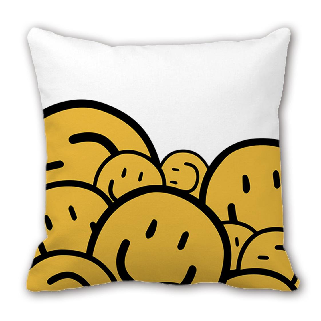 

Потовщена Плюшева Наволочка з Усміхненим Обличчям з Цифровим Принтом, Набір Емодзі, Подушка, Подушка для Дивана, Смішна, Мила 45cm single-sided printed pillowcase