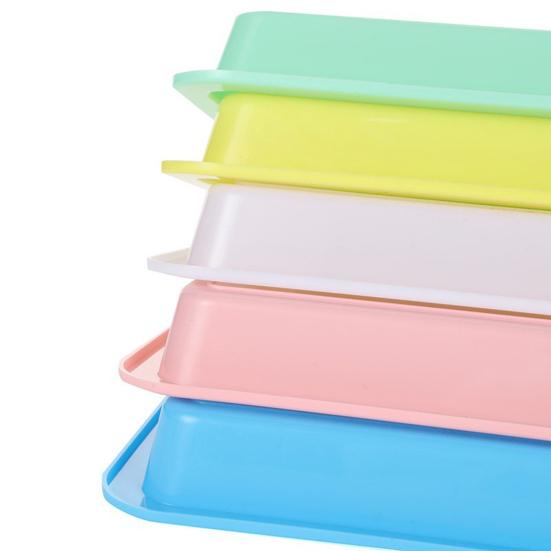 5Pcs Storage Trays Vibrant Color Easy To Clean Stackable Multipurpose Space-Saving Design Reusable Paint Trays