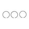3Pcs Air Compressor Piston Ring 42mm Metal 3P Accessory Replacement Part Set Kit for OTS