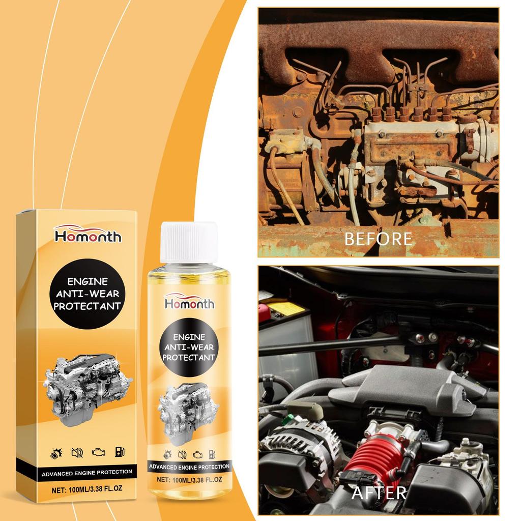 Homonth Engine Wear Protection Agent, Vehicle Noise Reduction, Vibration Dampening, Corrosion Prevention, Car Cleaning and Maintenance Agent