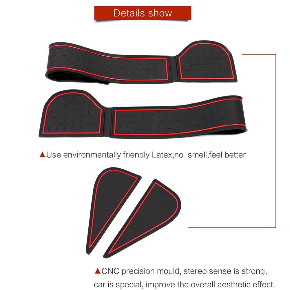 1 Set Tappetini per vani porta interni per RAV4 2026 (13 pezzi) Tappetino Antiscivolo Accessori Protezione Centro Console in Silicone Antiscivolo