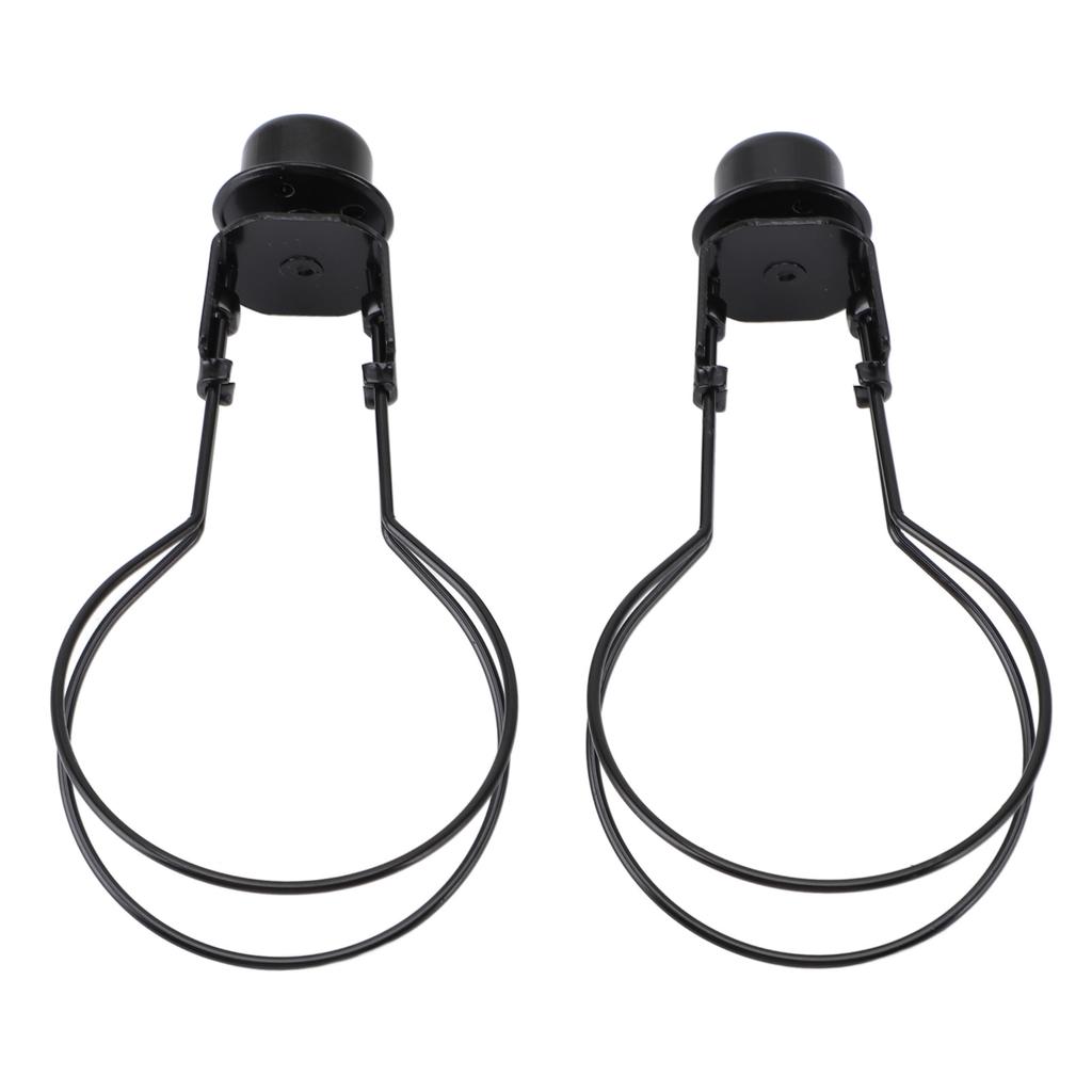 Bulb Clip Adapter Metal Wire Rust Proof Clip On Bulb Lampshade Holder with Finial Top for Table Lamp Floor Lamp 2pcs