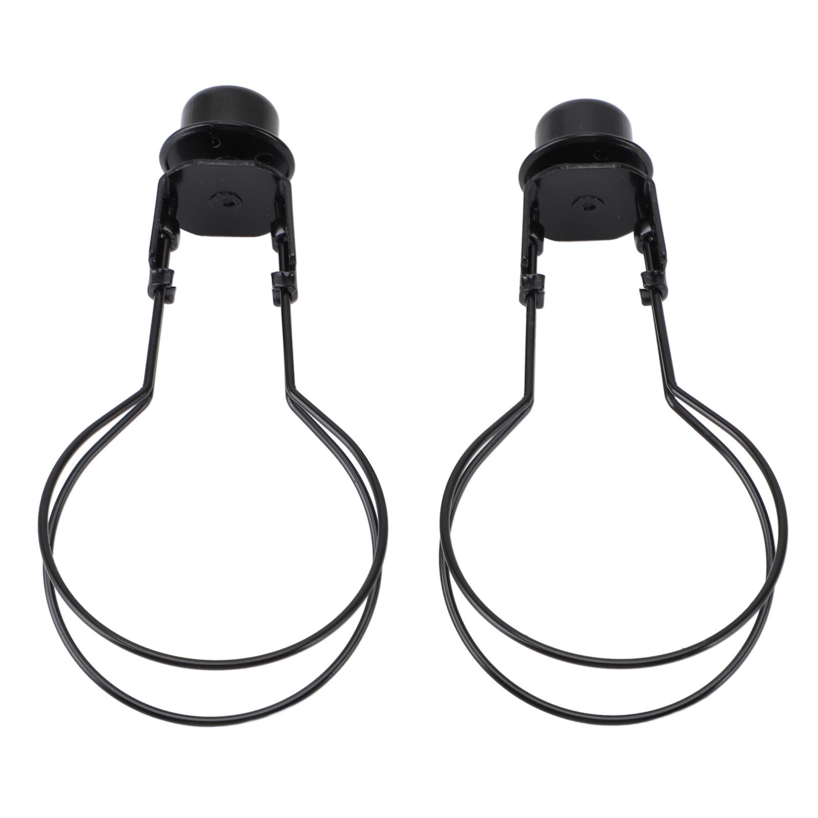 

Bulb Clip Adapter Metal Wire Rust Proof Clip On Bulb Lampshade Holder with Finial Top for Table Lamp Floor Lamp 2pcs