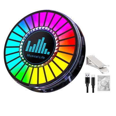 Qizaoly Barevné světlo snímající zvuk, Rgb rytmické ambientní světlo | LED rytmické světlo