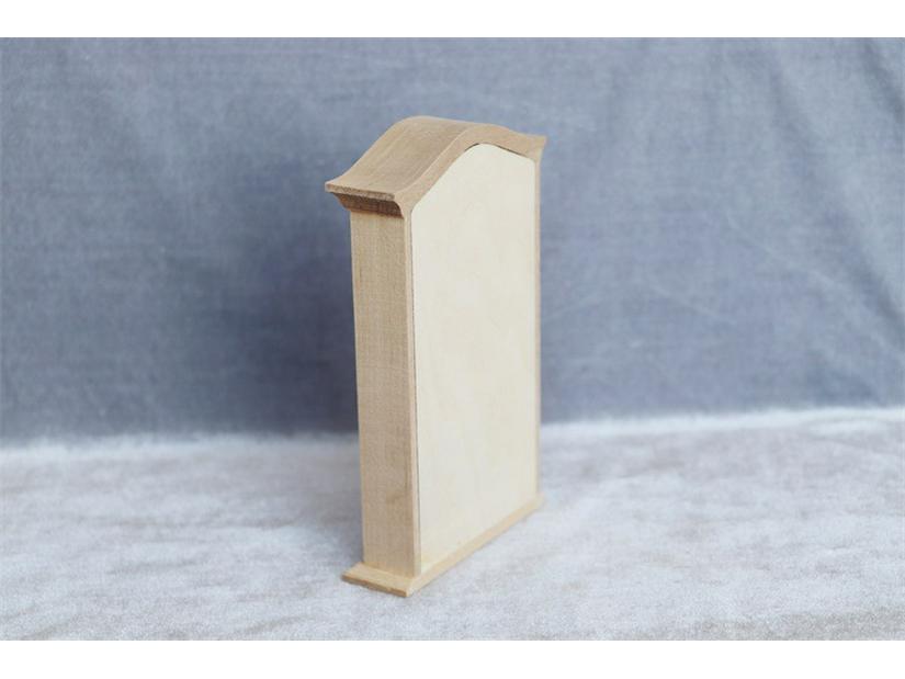 1:12 Dollhouse Japanese-Style Arc Top Bookcase Wall Cabinet Retro Mini Furniture Model
