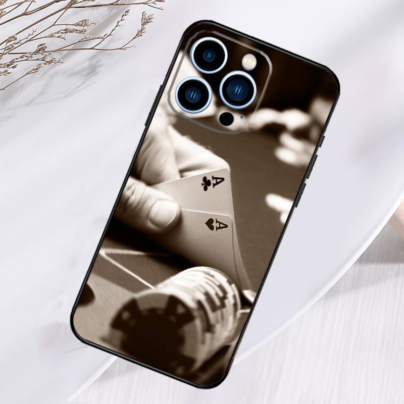Poker Casino Art Pattern Phone Case For iPhone 17 Pro Max 16 14 13 12 11 15 Pro Max Plus 12 13 Mini 16e 17 Air Cover