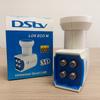 Local oscillator frequency 9750 10600 LNB satellite Ku-band feedhorn DVB-S2 S2X downconverter 1 output 2 outputs 4 outputs quatt
