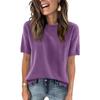 Women's Fashion Casual Round Neck Short Sleeve Shirt