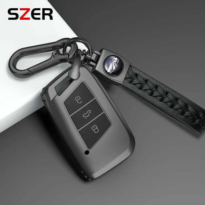 Neue TPU Auto Schlüsselhülle Abdeckung Schlüsselanhänger Für VW Volkseagen Passat B8 Magotan Für Skoda Superb A7 Kodiaq Sitz Halter Tasche Zubehör