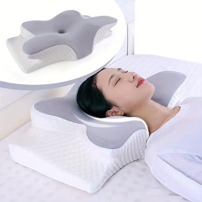 1pc Memory Foam Pillows Butterfly Shaped Relaxing Cervical Slow Rebound Neck Pillow Sleeping Orthopedic Pillow Bedding Home