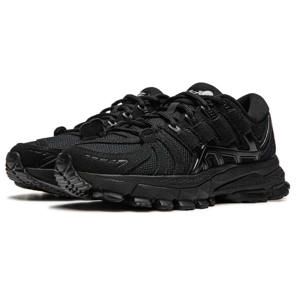 Li Ning Abrasion Resistant Breathable Low top Running Shoes Women's Black AZGU078-3