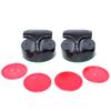 Home Standard Air Hockey Paddle and Pucks 94mm Table Hockey Pusher Set Goal Handle Paddle Replacement for Game Table