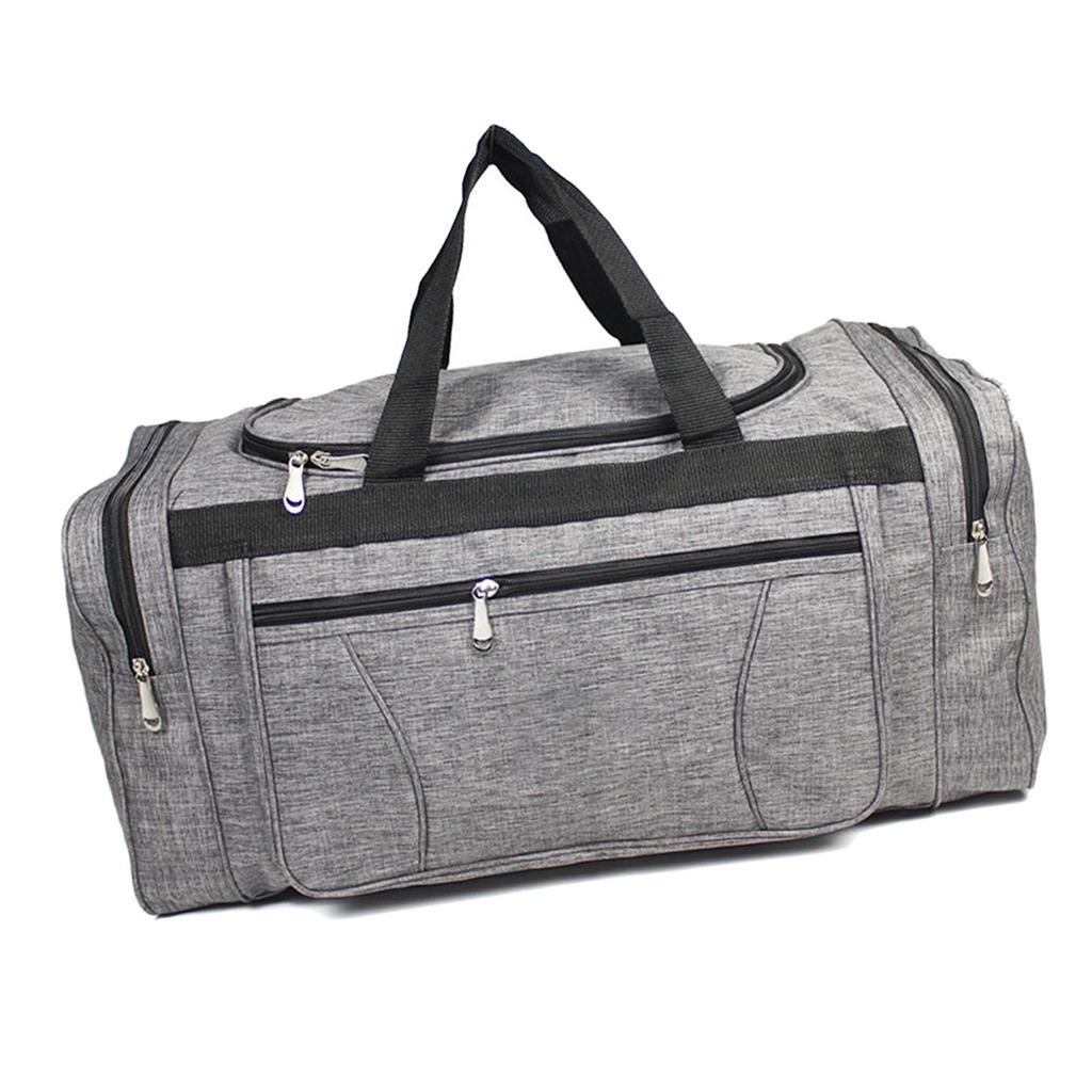 Travel Garment Bag Waterproof Large Capacity Multi Pockets Oxford Fabric Travel Bag for Gentlemen Light Gray S