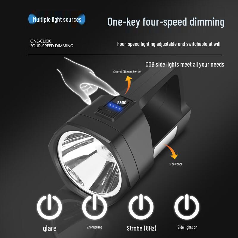 MOTIE High-Power Rechargeable Searchlight