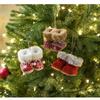 New Christmas Creative Small Ornament Red Fabric Christmas Boot Decoration Christmas Tree Ornament