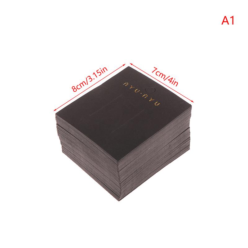 100Pcs Hairclips Hairpin Display Cards Paper Holder For Diy Hair Jewelry Cute Black Packing Labels Retail Hanging Tags