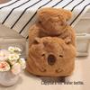 Capybara Plush Hand Warmer & Hot Water Bottle for Abdomen Compress