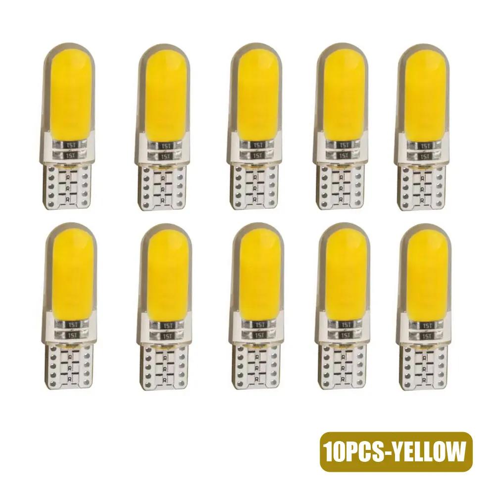 10pcs Universal W5W 501 T10 Car Lights Led Bulbs COB 12V Smd Decorative Light Side Bulbs Car Lights Interior Accessories