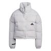 Womens/Ladies Patterned Ribbed Heavyweight Puffer Jacket