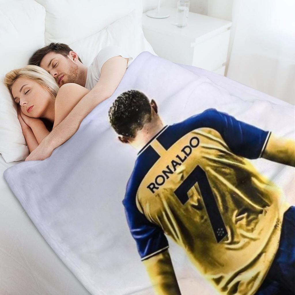 CR7 Al Nassr New Throw Blanket Christmas Gifts Luxury Throw Polar Furrys Blankets