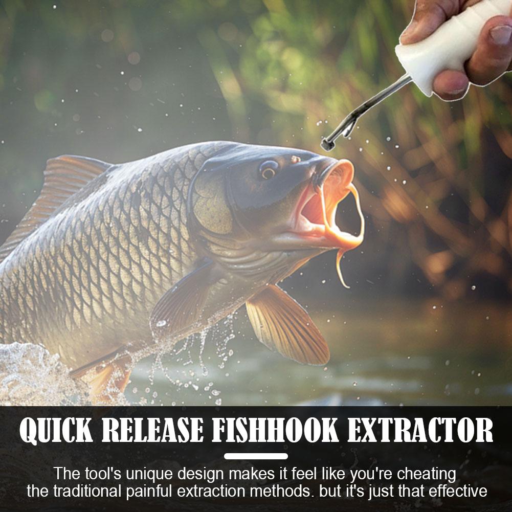 Quick Release Fishhook Extractor, Rapid Decoupling Hook Removal Tool for All Types Hooks, Easy To Use No Fish Injury