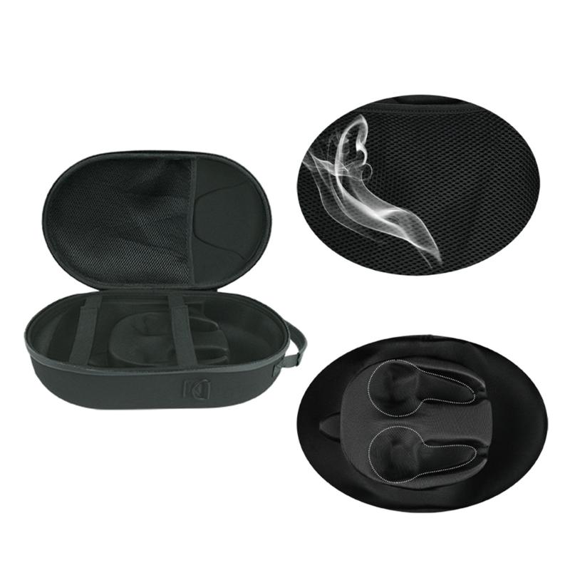 Protective Carrying Case for 3 Headset Accessories Waterproof and Shockproof Bag Pressure Reducing Headband Straps