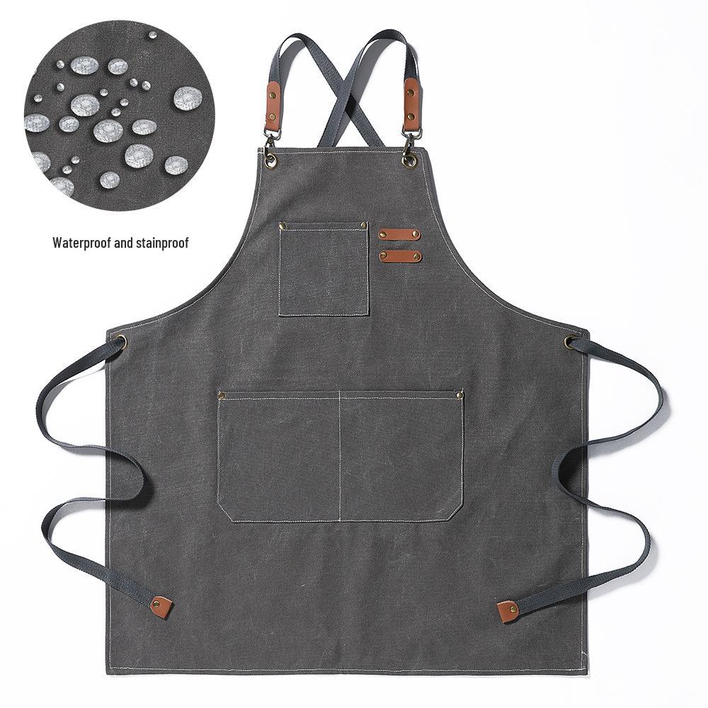 Tablier de travail en toile avec logo personnalisé: Multi-poches, Épaissi, et Résistant à l'usure