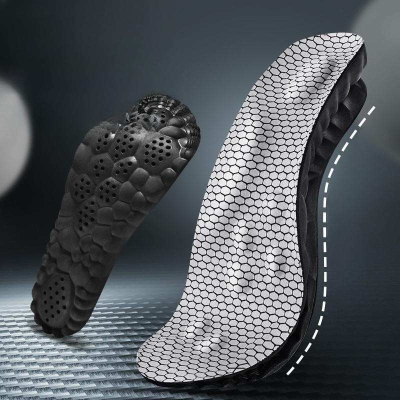 

3pair Sports Insole Antibacterial Deodorant Massage Comfortable Sweat Absorption High Elastic Shock Absorption Shoe Sole 35-36
