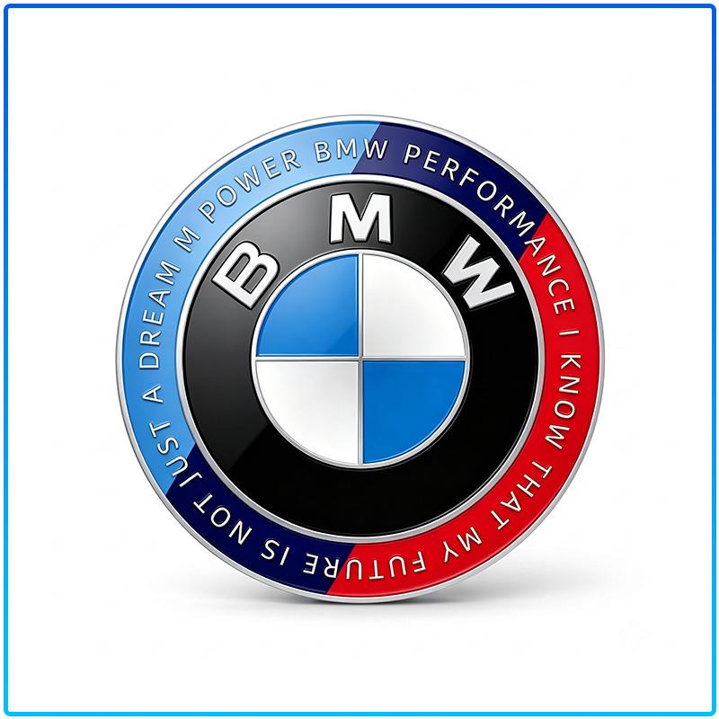 1Pcs 45mm Car Steering Wheel Emblem Sticker M Performance Badge Auto Interior Decal Logo Fit For BMW 1 3 5 7 Series X1 X3 X5 F30 F10 E90 E60