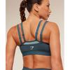 Gymshark Interval Seamless Medium Support Sports Bra Stealth Blue Storm Blue B5c