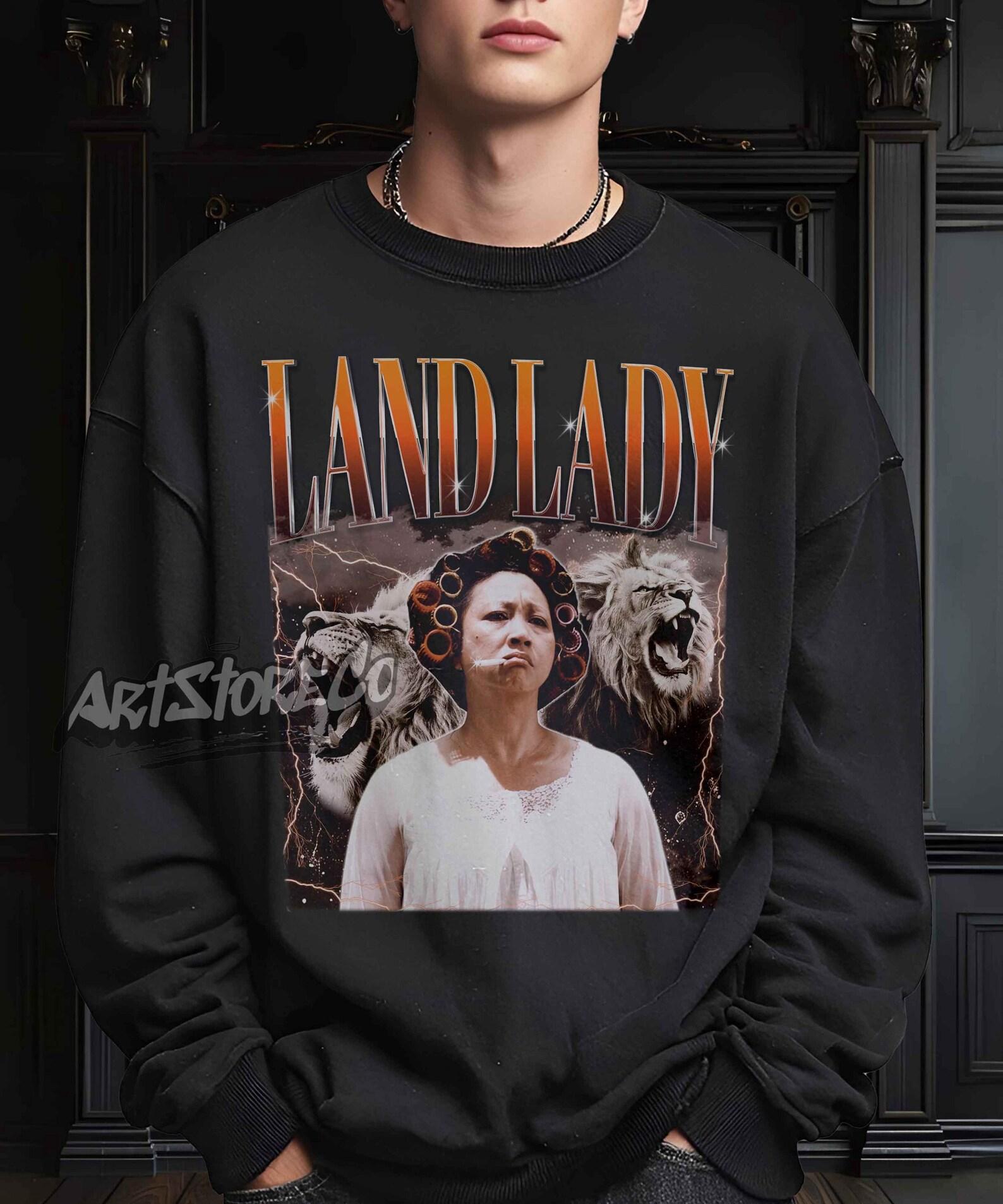 Land Lady Graphic Tee, Retro Vintage Style Apparel 4XL