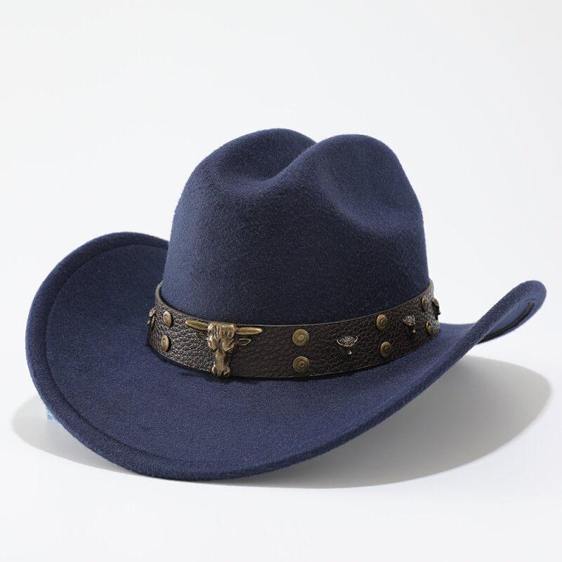Western Spring and Summer Men and Women Couples Cowboy Hat Big Edge Top Hat Bucket Hat Sun Protection Hat Jazz Hat