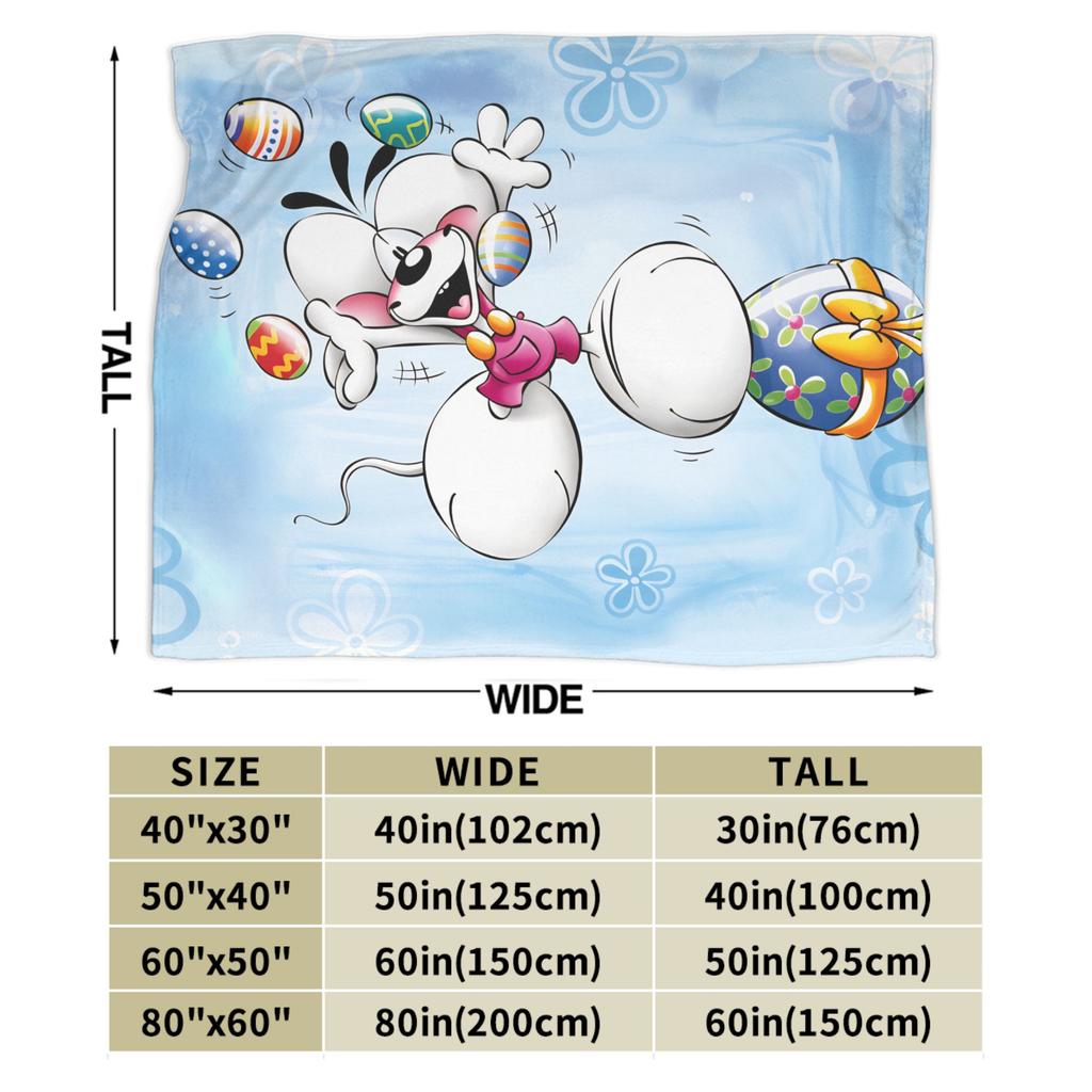 Christmas Diddl Soft Blanket Travel Office Plush Bedding Throws Pattern Couch Chair Flannel Bedspread Sofa Bed Cover