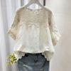 Loose Chiffon Shirt Women's Summer Clothing New Fashion Trendy Style Short-sleeved Tops Blouses