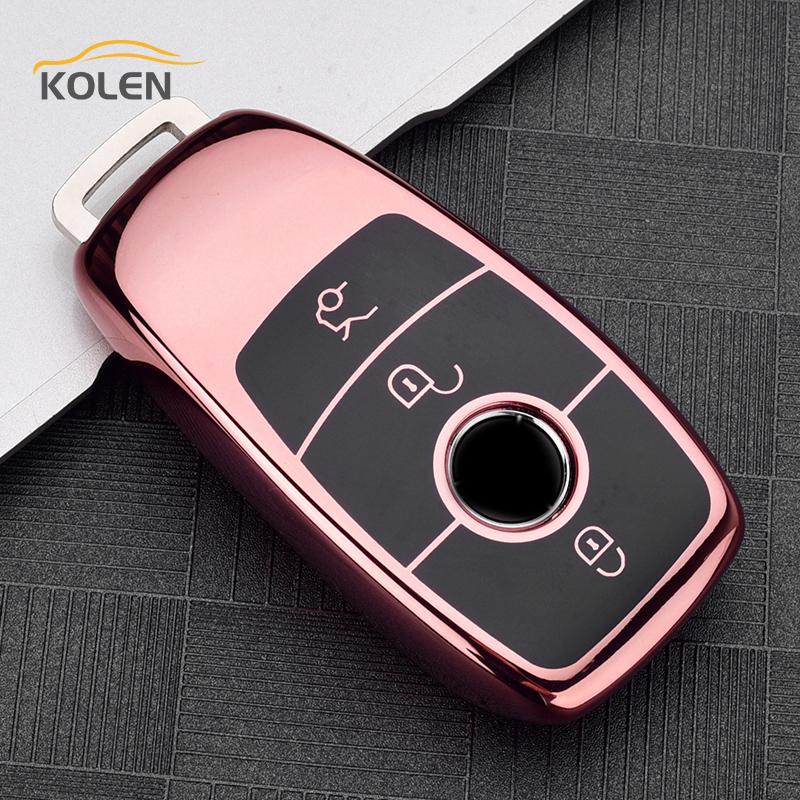 Soft TPU Car Remote Key Case Cover Shell Fob For Mercedes Bnez A B C E S Class W213 W221 W177 W205 GLC GLE GLA GLB Accessories