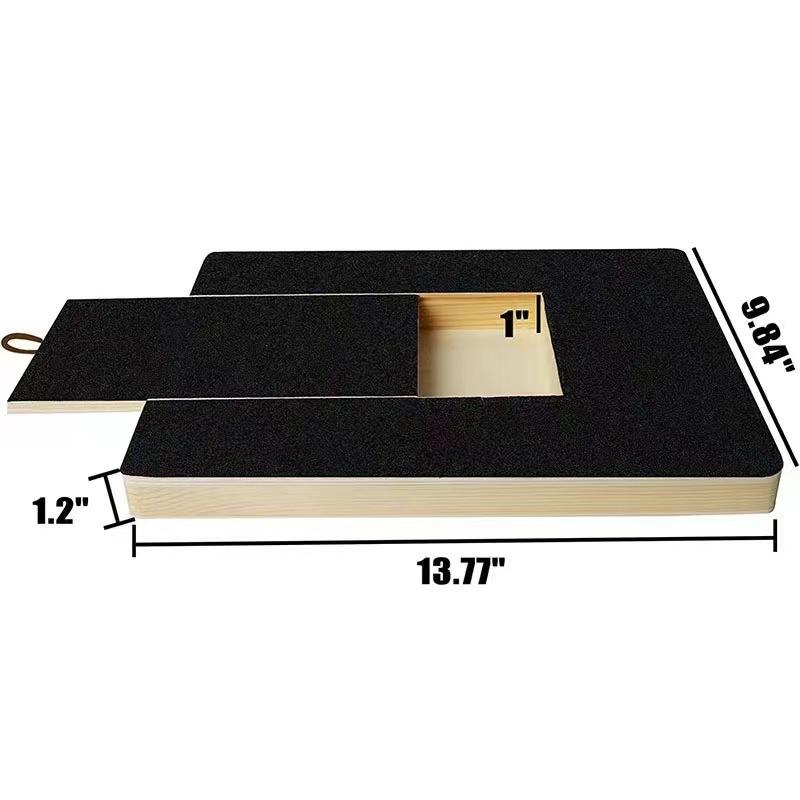 

Nail Dog Scraper Double Sided Hidden Drawer Board Pets Nail Cares Pad Durable