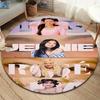 Blackpink Round Area Rug,Carpet Rug for Living Room Bedroom Sofa Playroom Decor,Non-slip Floor Mat