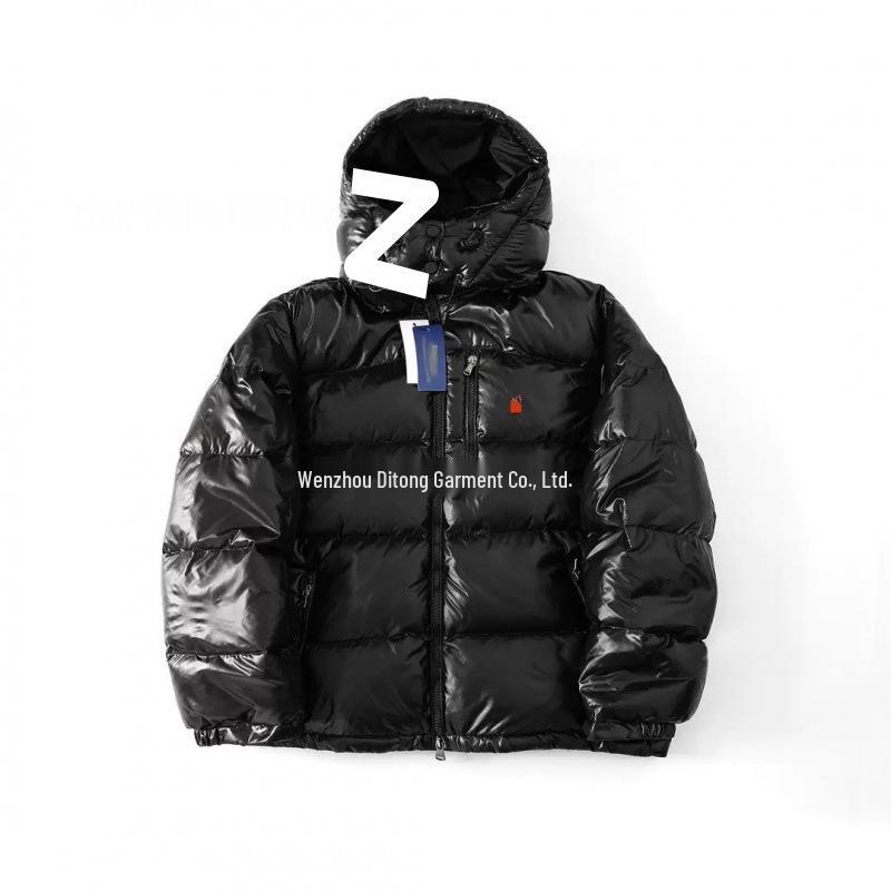 RL War Horse Embroidered Hooded Windproof Water-Repellent Down Jacket for Men & Women