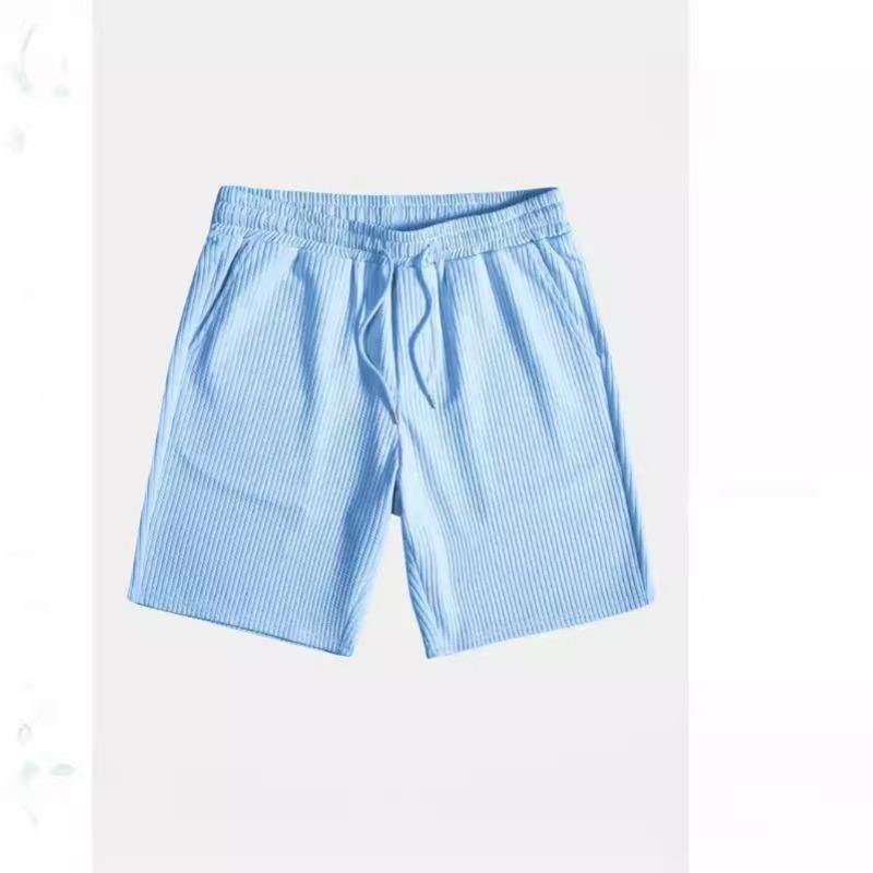 Herren kariertes Kurzarm- und Shorts-Set