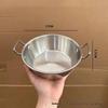 OLOEY Stainless Steel Double Handle Snack/Salad Bowls