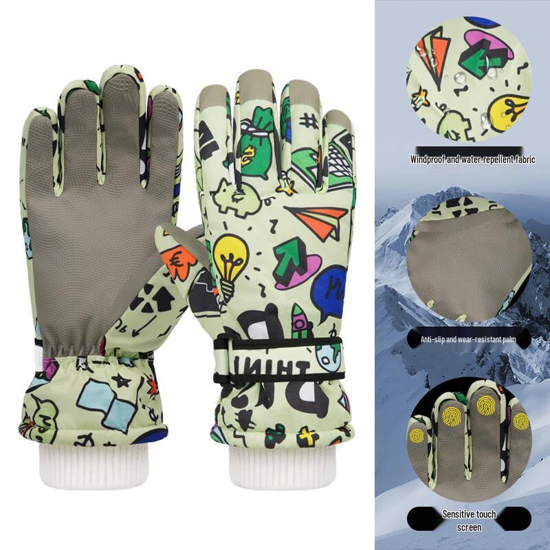Dingbai Varma Pekskärms Skidhandskar för Vintern