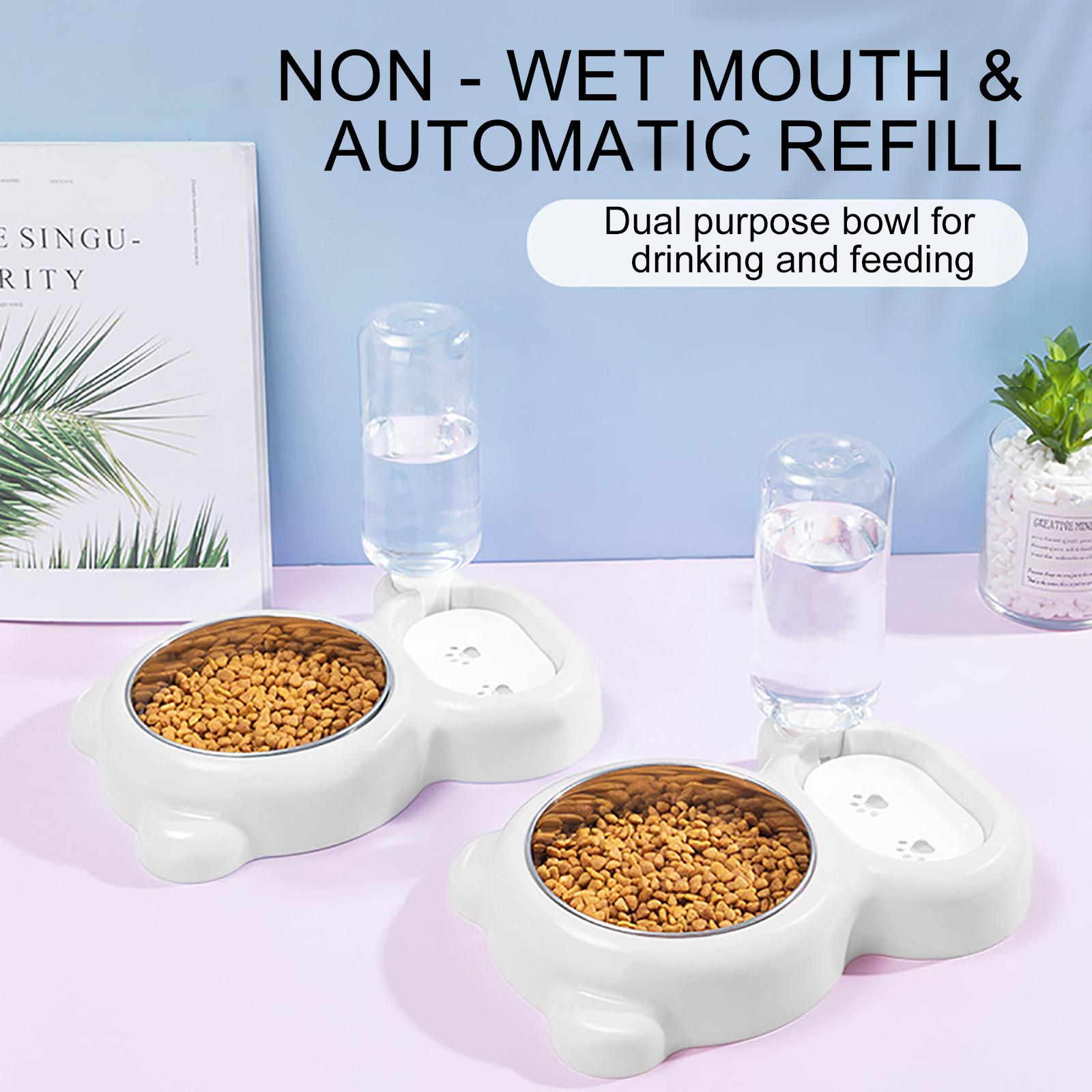 

Миска для питомца кошки собаки Миска для кошачьего корма Нержавеющая сталь Многофункциональная Собака Кошка