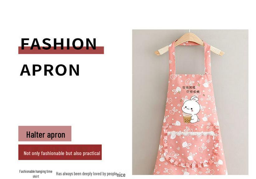 Soft, Comfortable, Cute, Stain & Dirt-Resistant Waist Apron for Home Kitchen and Workshop