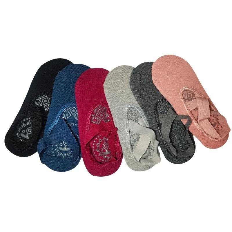 1/3/5pairs Women Yoga Anti-slip Socks Ladies Ventilation Ballet Dance Gym Fitness Pilates Cotton Socks Bottom Velvet Dance Socks