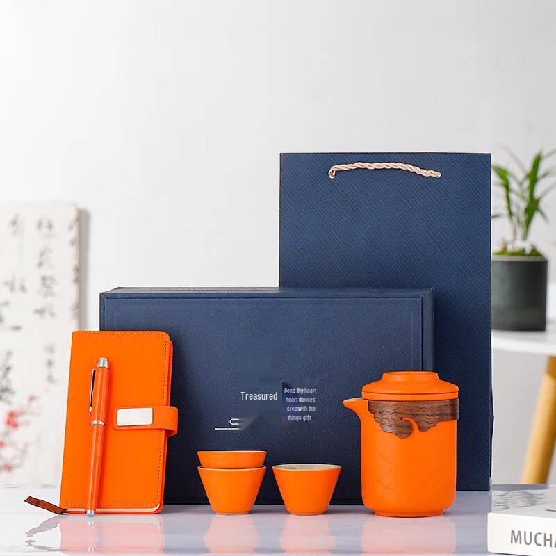 Yu Zhu Xun Simple Portable Ceramic Tea Set