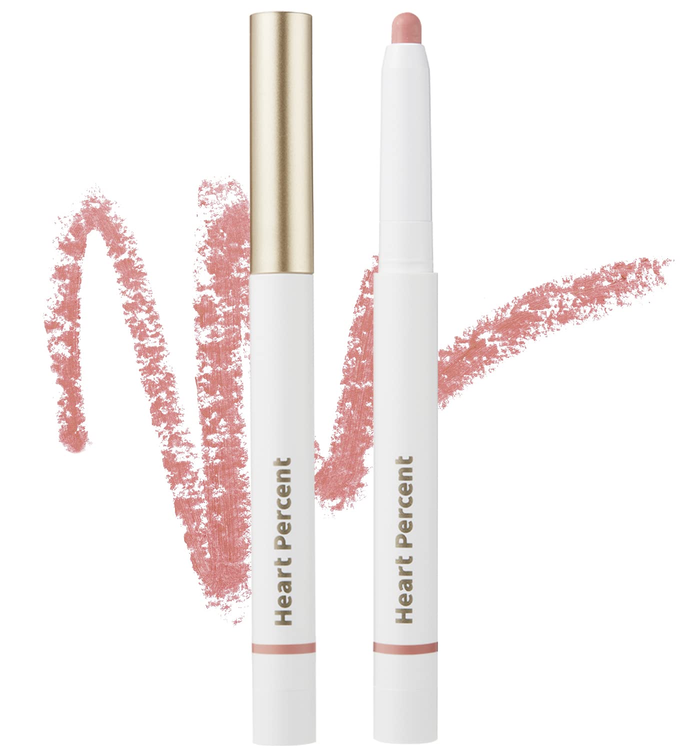 Heart Percent Dote On Mood Lip Pencil: A 4-in-1 lip pencil that acts as a lip liner, lip base, contouring product, and blush. (06. Rose Beige)