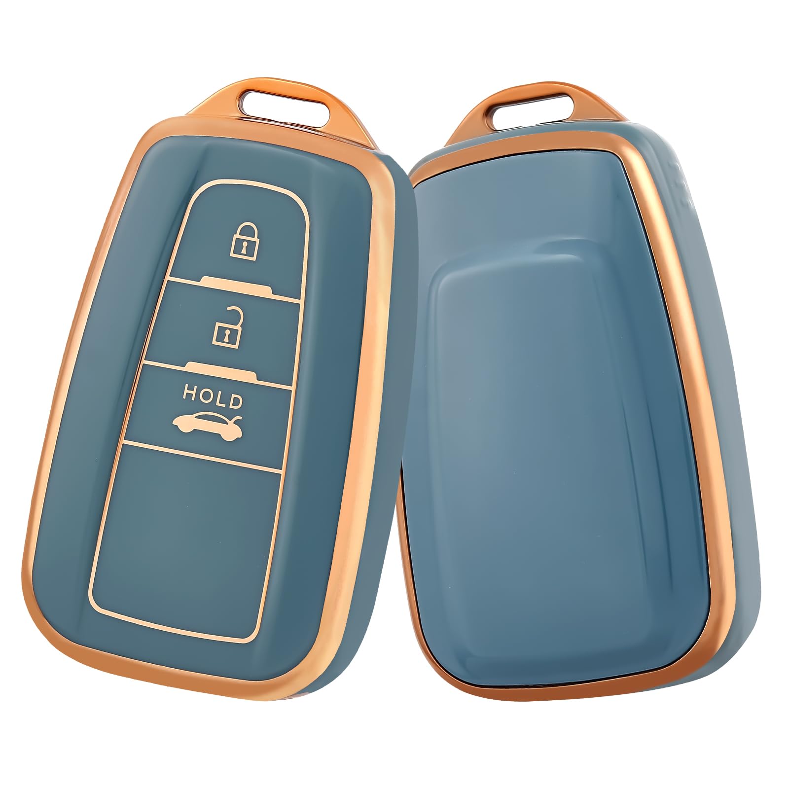 

В ПУТЬ Чехол для ключей, ТПУ Чехол для ключа автомобиля, Совместимая оболочка для ключа, Toyota Camry синий